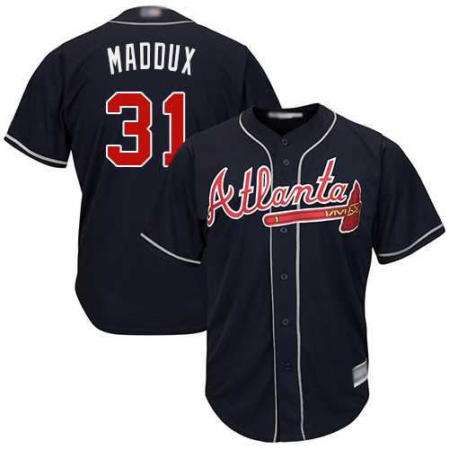 Atlanta Braves #31 Greg Maddux Navy Blue Cool Base Stitched Baseball Jersey,We sell and wholesale Atlanta Braves #31 Greg Maddux Navy Blue Cool Base Stitched Baseball Jersey on line form chian!